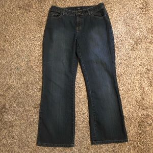 Sonoma 12P boot cut dark denim jeans